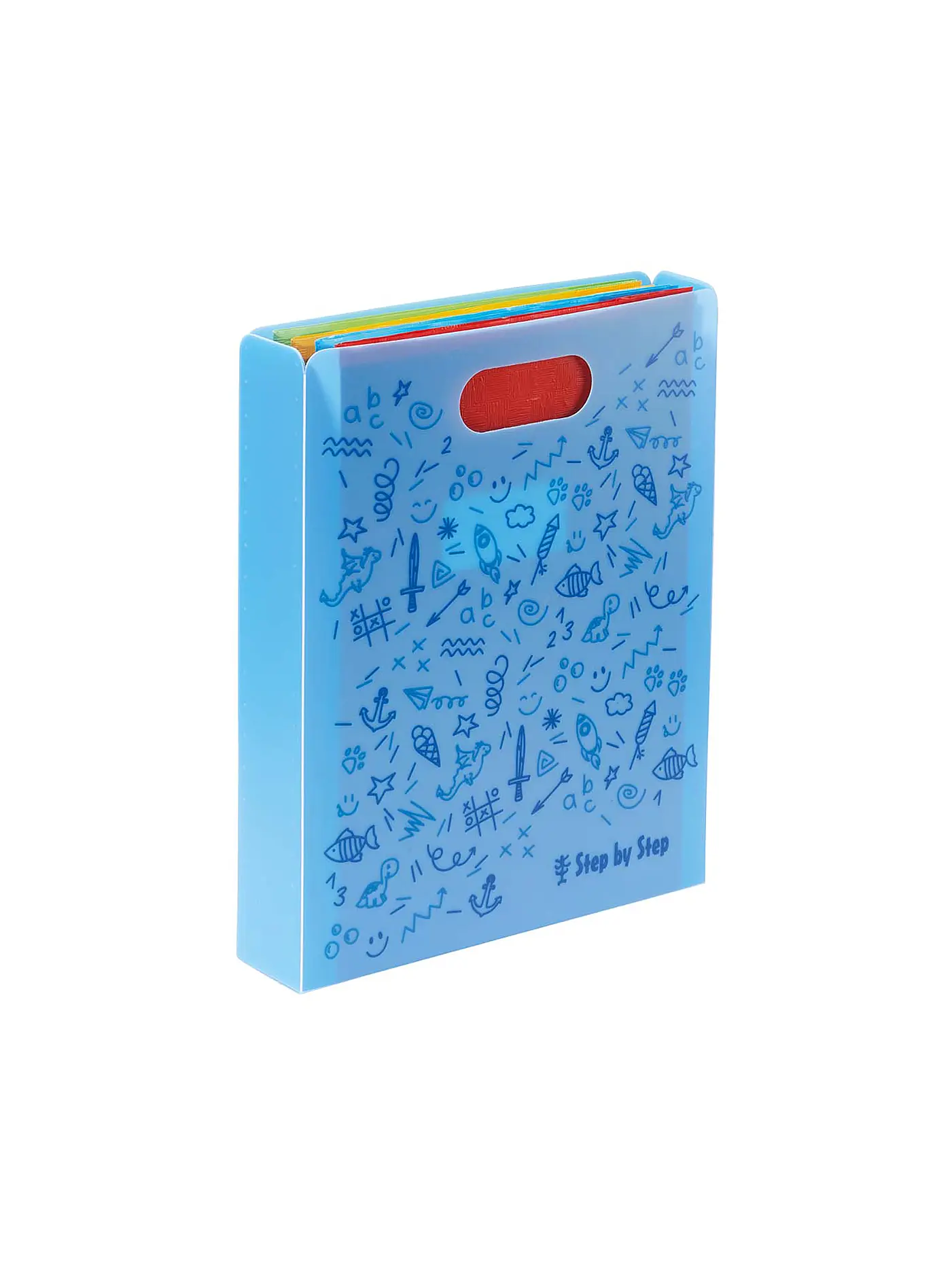 STEP BY STEP | Heftbox mit Tragegriff Blau | 